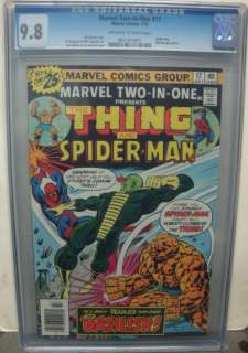MARVEL TWO IN ONE #17 cgc 9.8 THE THING and SPIDER MAN  