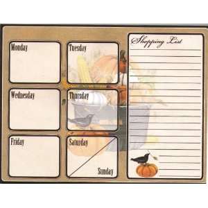  Autumn Days Menu/Shopping Magnetic List Pad: Office 