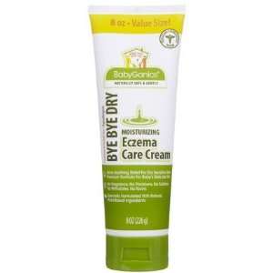 BabyGanics Bye Bye Dry Moisturizing Eczema Care Cream Fragrance Free 