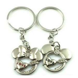 Lover Couple Metal Key Chain Keychain   (Love/Love 
