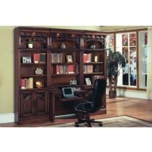  Barcelona Small Bookcase Desk and Hutch (2 BX BAR430, 1 BX 