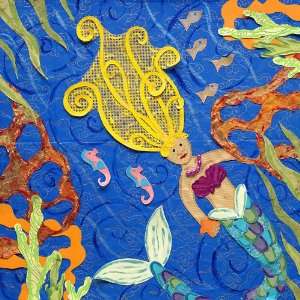  Mermaid Collage Canvas Art