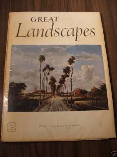 Antique Abrams Art Book Great Landscapes (16 Plates)  