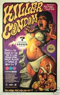 KILLER CONDOM Movie Poster Horror Comedy Troma Films  