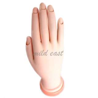 Soft Plastic Flectional Model Hand Nail Art Practice manicure display 
