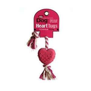  My Dog Puppy Heart Tugs Basic Rope and Rubber Dog Toy: Pet 