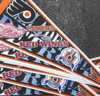 VINTAGE FLYERS RED WINGS STANLEY CUP PENNANT LOT (10)  