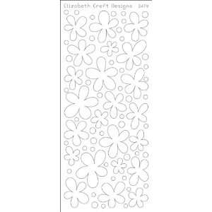    Flowers Solid Peel Off Stickers 4x9 Sheet: Gold: Electronics