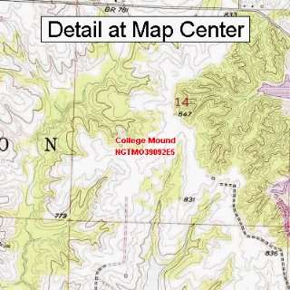  USGS Topographic Quadrangle Map   College Mound, Missouri 