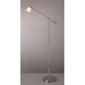  Georges Balance Arm with Glass Shade Floor Lamp