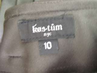 KOS TUM Brown Blazer Pants Suit Sz 8 10  