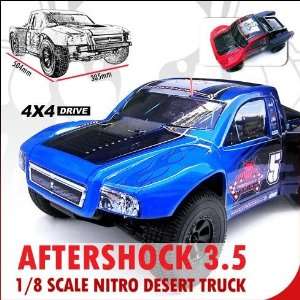   Racing Aftershock 3.5 Desert Truck 1 8 Scale Nitro: Toys & Games