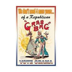  Republican Grab Bag 28x42 Giclee on Canvas: Home & Kitchen