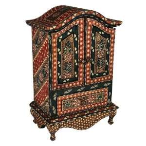  Batik Armoire~Bali Wooden Box~Handmade~Batik Style: Home 