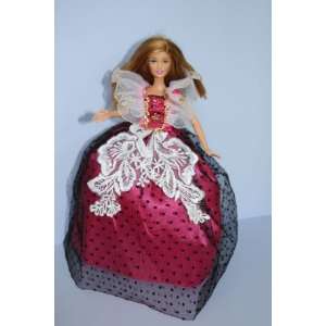  Pink Ball Gown with Lots of Lace Made to Fit the Barbie 