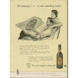   models  1943 Ballantines Ale War Bond ad, A0267A 