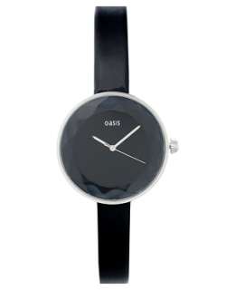  Designer Oasis Black Leather Strap Watch £30  