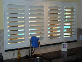   PLANTATION SHUTTERS Order ANY Custom Size by SqFt Cost  You Design