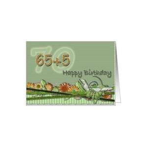  Happy Birthday 65+5 Card Toys & Games