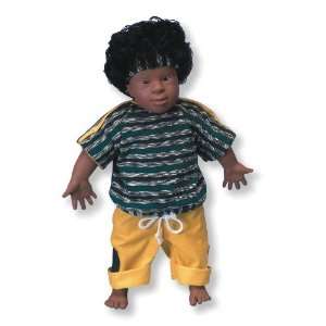   Solomon Downs Syndrome Doll (Trisomy 21), African Male, 17.7 Height