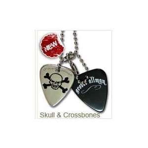  Skull and Bones Pick Necklace Musical Instruments