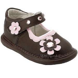   Wee Squeak Baby Toddler Girl Brown Crystal Maryjane Shoes 3 12: Baby