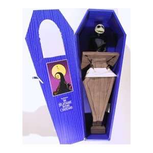   Christmas Jack Skellington Doll at Podium in Blue Coffin: Toys & Games