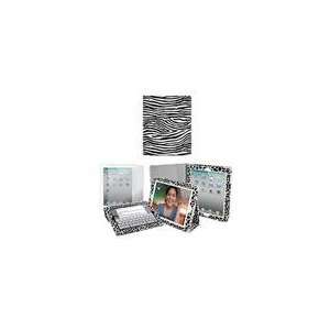   iPad 2 Animal Print Folding Stand Case (Zebra) with Screen