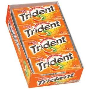 Trident Tropical Twist   12/18 stick packs  Grocery 