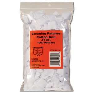   Cotton Knit Cleaning Patches 17 Cal Rifle Bulk Bag: Sports & Outdoors