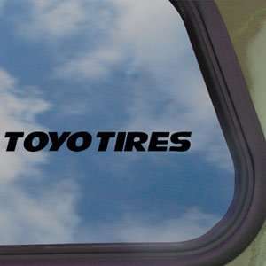 Toyo Tires Black Decal Truck Bumper Window Vinyl Sticker