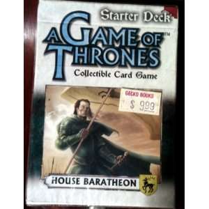    A Game of Thrones Starter Deck House Baratheon: Toys & Games