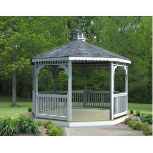  10 Vinyl Octagon Gazebo Patio, Lawn & Garden