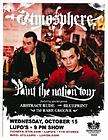 ATMOSPHERE CONCERT POSTER FLYER PROVIDENCE LUPOS