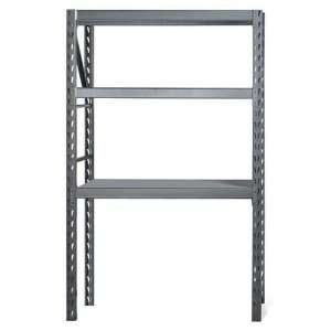   Gorilla Garage 3 Shelf 72 by 48 by 24 Inch Shelving Unit, Silver Home