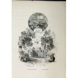  View Blue Coat School Aston Hall Buildings Old Print: Home 