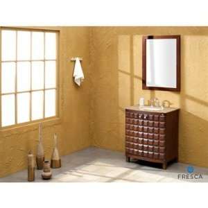   Carson Classic Single Sink Bathroom Vanity with Travertine Countertop