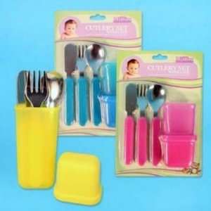   Cutlery Set 3 Piece with Holder Trave Case Pack 144 