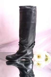 Gianmarco Lorenzi 0675 Leather Knee High Boots 39 / US 9  