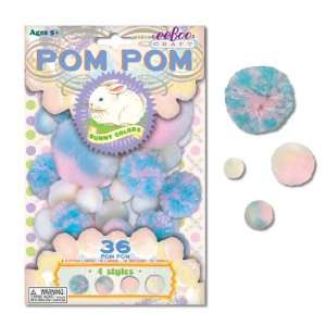  Bunny Colors Pom Poms Toys & Games