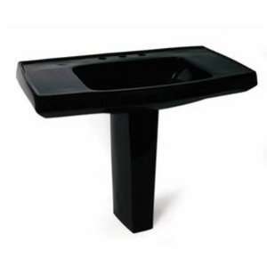  Schon SCCPLBK Pedestal Bathroom Sink Bathroom Sink Black 