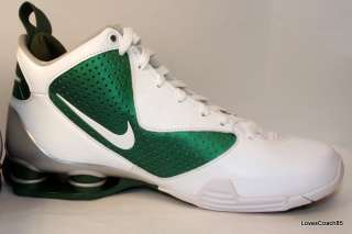 Nike Shox BB Pro TB White Gorge Green 407628 107 Mens Basketball Size 