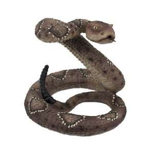 Lifelike Rattlesnake Statue Figurine Snake Serpent 