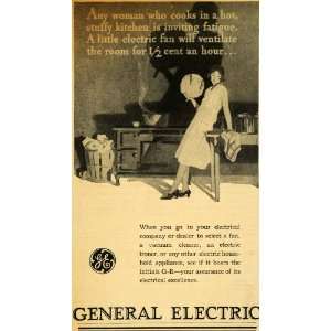  1928 Ad General Electric Fan Iron Household Appliances 