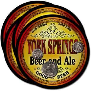 York Springs, PA Beer & Ale Coasters   4pk