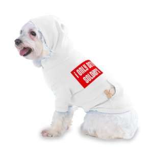  DATE SOLDIERS Hooded (Hoody) T Shirt with pocket for your Dog or Cat 