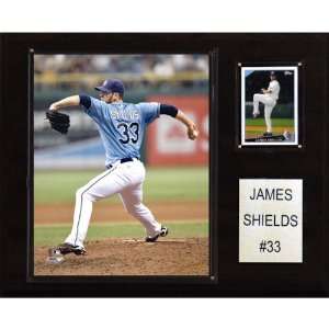  MLB James Shields Tampa Bay Rays Player Plaque: Home 