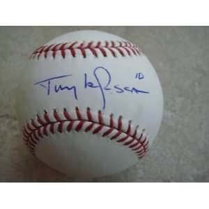  Autographed Tony LaRussa Baseball   St louis Cardinals 