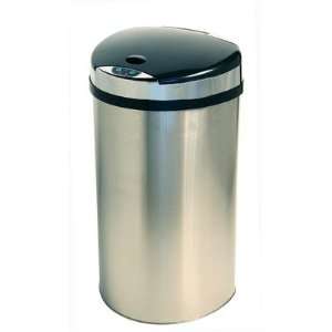   Touchless Trash Can in Brushed Stainless Steel Silver: Home & Kitchen