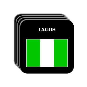 Nigeria   LAGOS Set of 4 Mini Mousepad Coasters